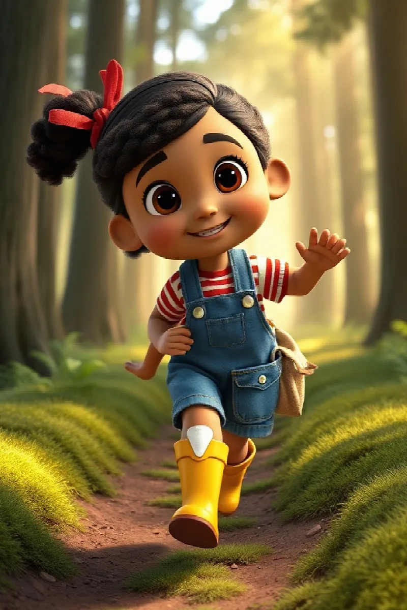 Picture 1 from the tale The Girl and the Crystal Deer
