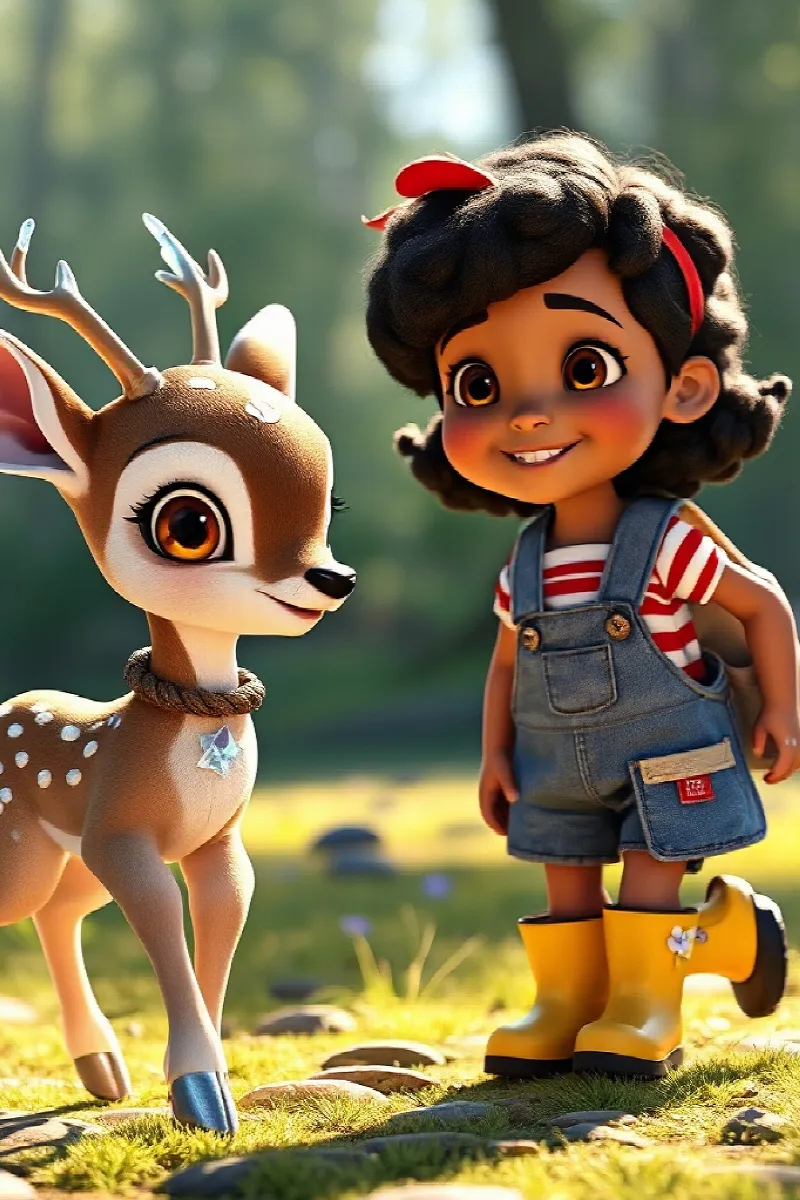 Picture 3 from the tale The Girl and the Crystal Deer