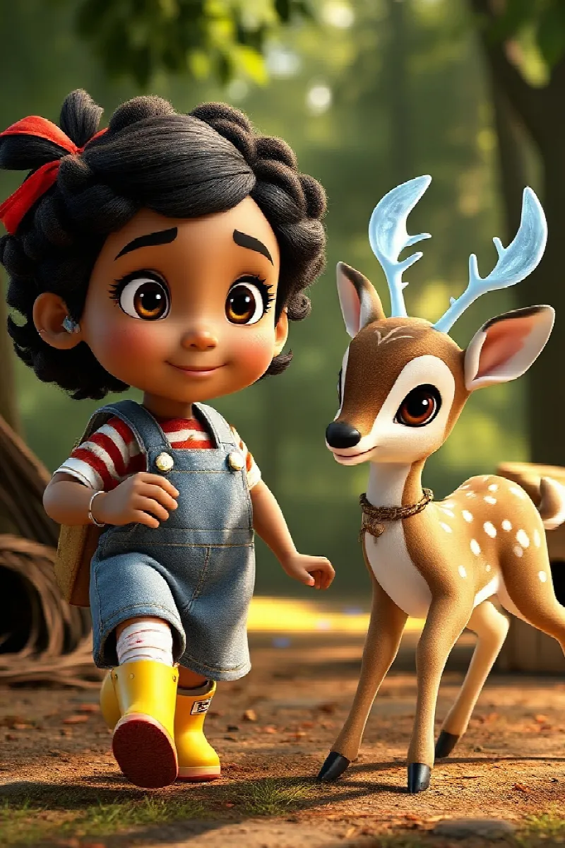 Picture 4 from the tale The Girl and the Crystal Deer