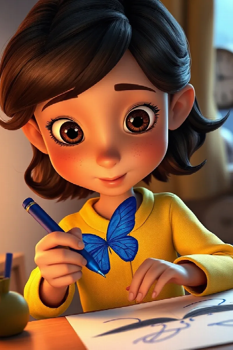 Picture 1 from the tale The Ink Butterfly