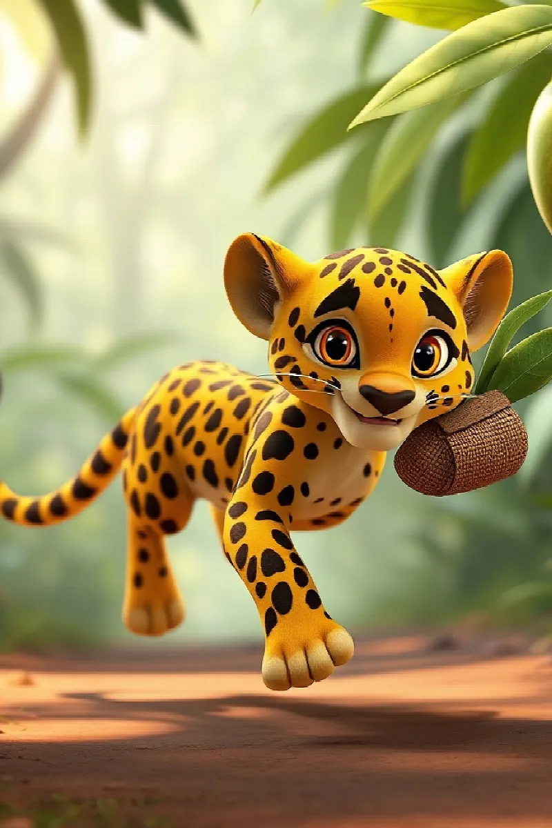 Picture 2 from the tale The Leopard and the Tortoise