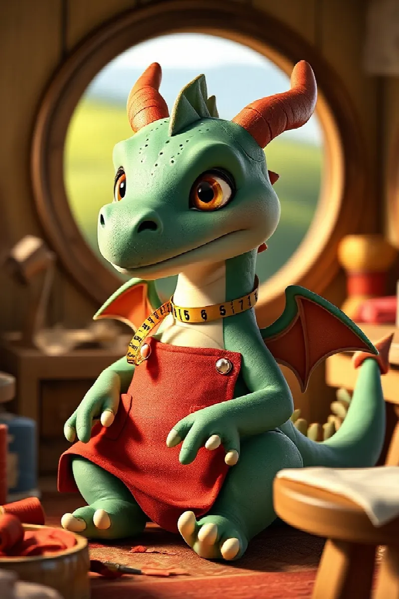 Picture 1 from the tale The Little Costume Dragon