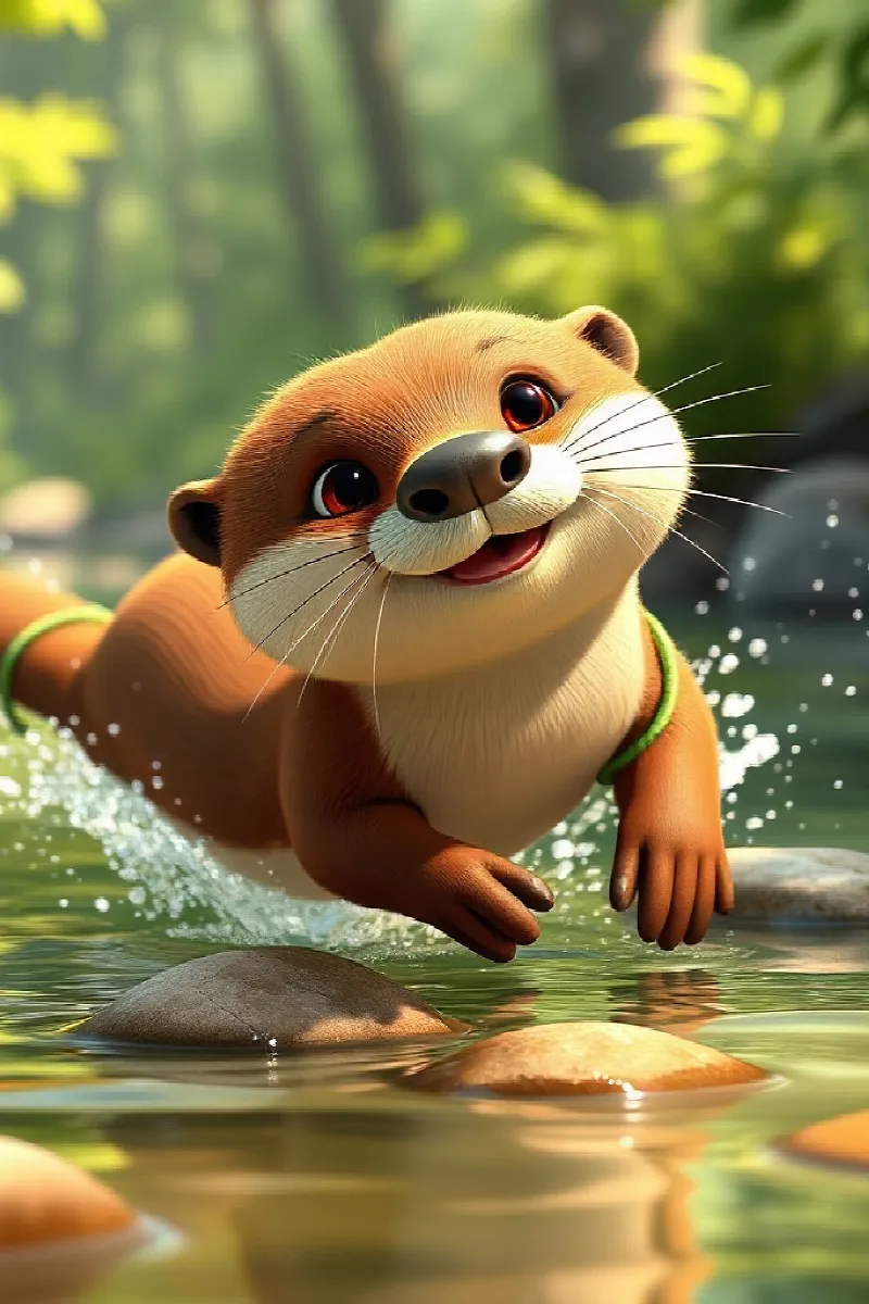Picture 1 from the tale The Little Otter's Promise