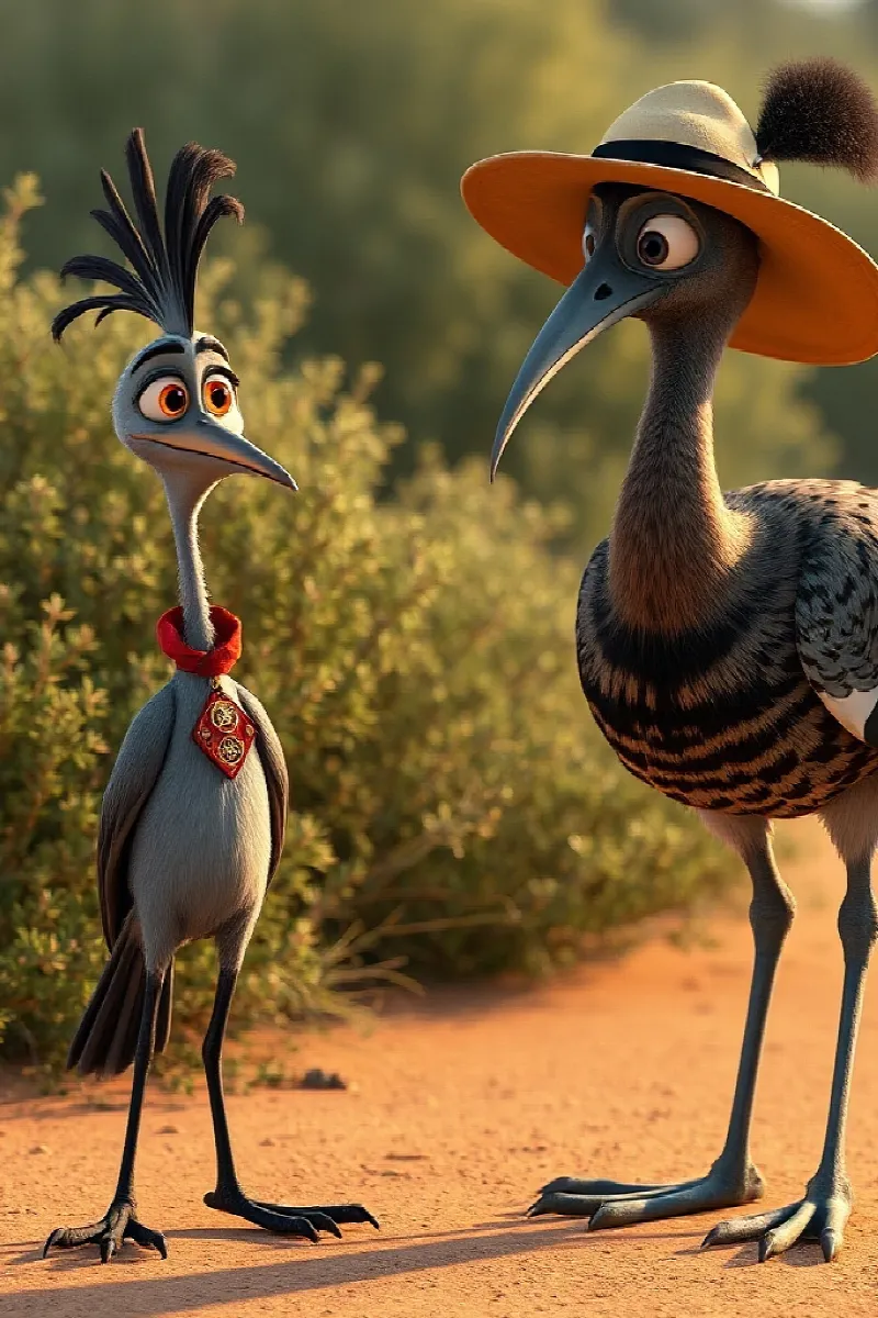 Picture 3 from the tale The Little Secretary Bird