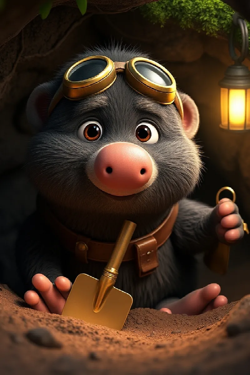 Picture 1 from the tale The Mole's Underground Train