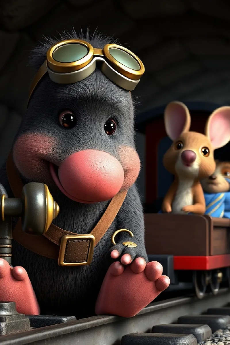 Picture 4 from the tale The Mole's Underground Train