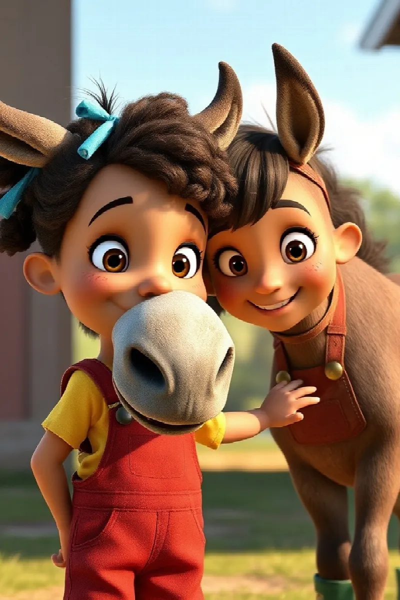 Kız ve Dost Katır masalından 2. resim