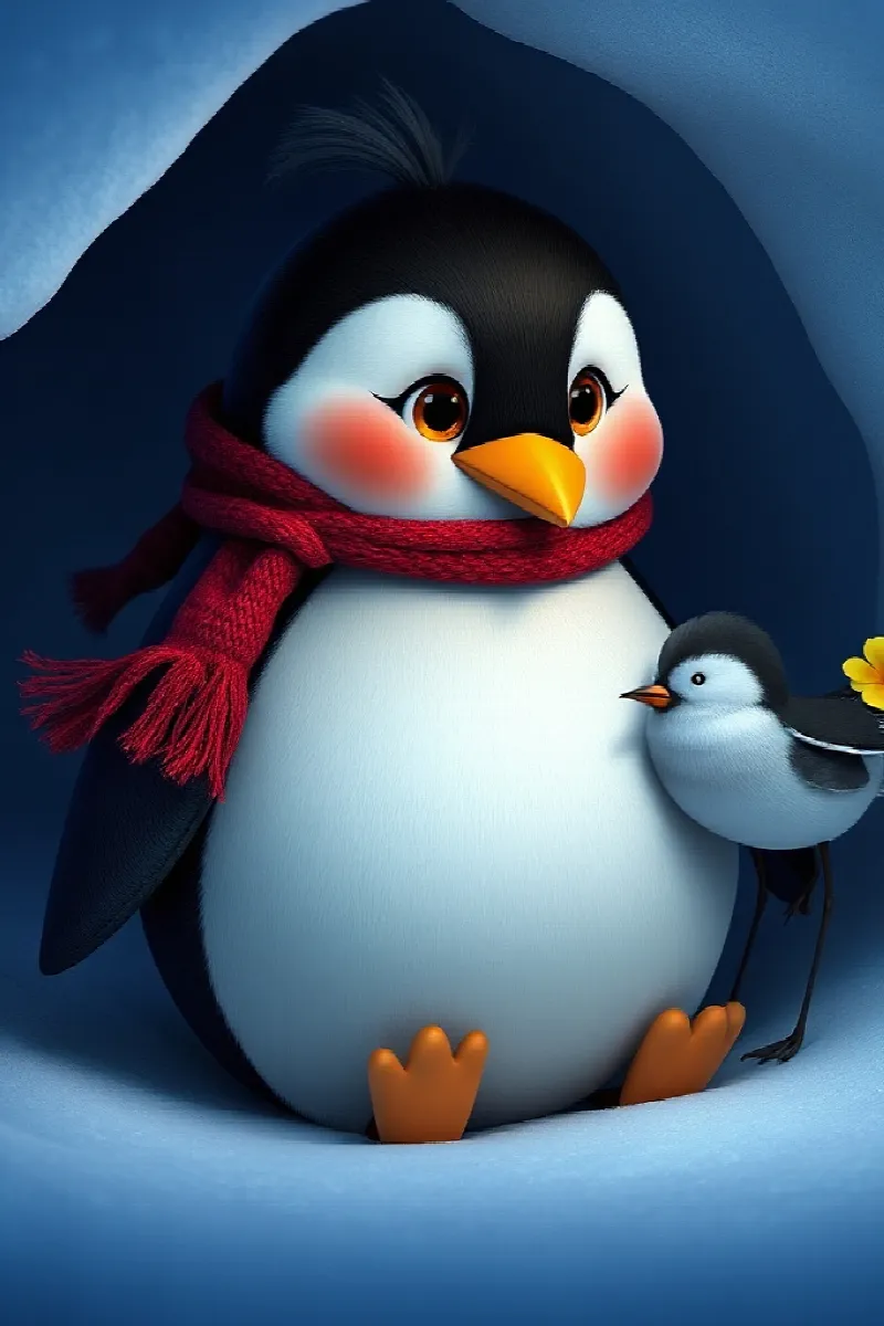 Penguenin Ay Işığı Partisi masalından 4. resim