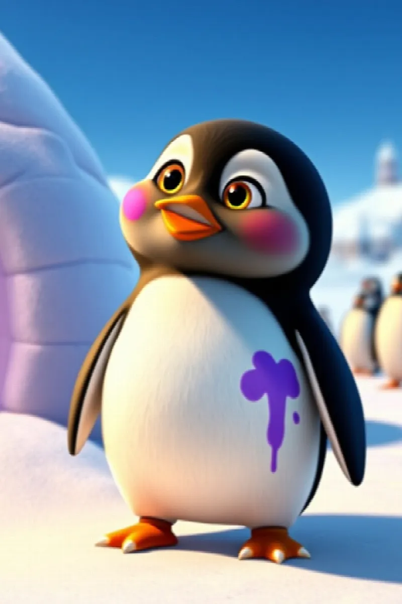 Penguenin Mor İglusu masalından 4. resim