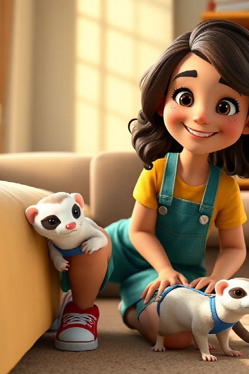 Picture 3 from the tale The Girl and the Ferret