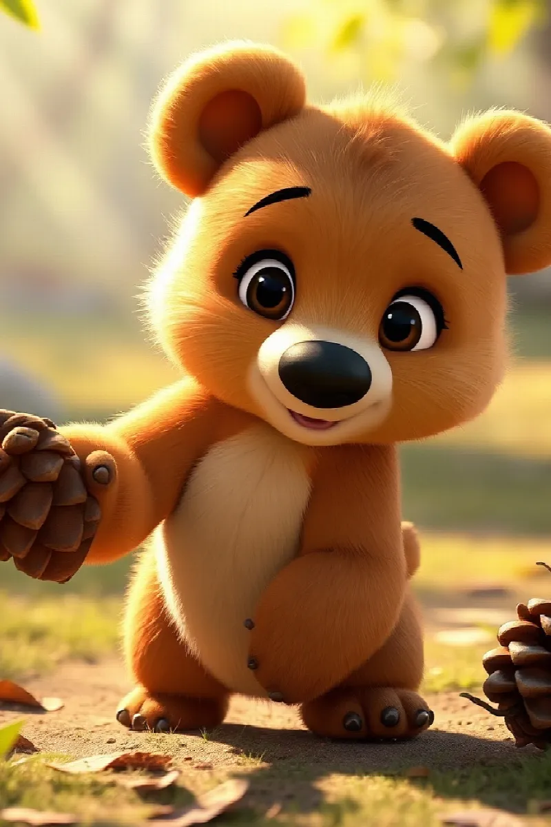 Picture 2 from the tale The Little Bear's Friend