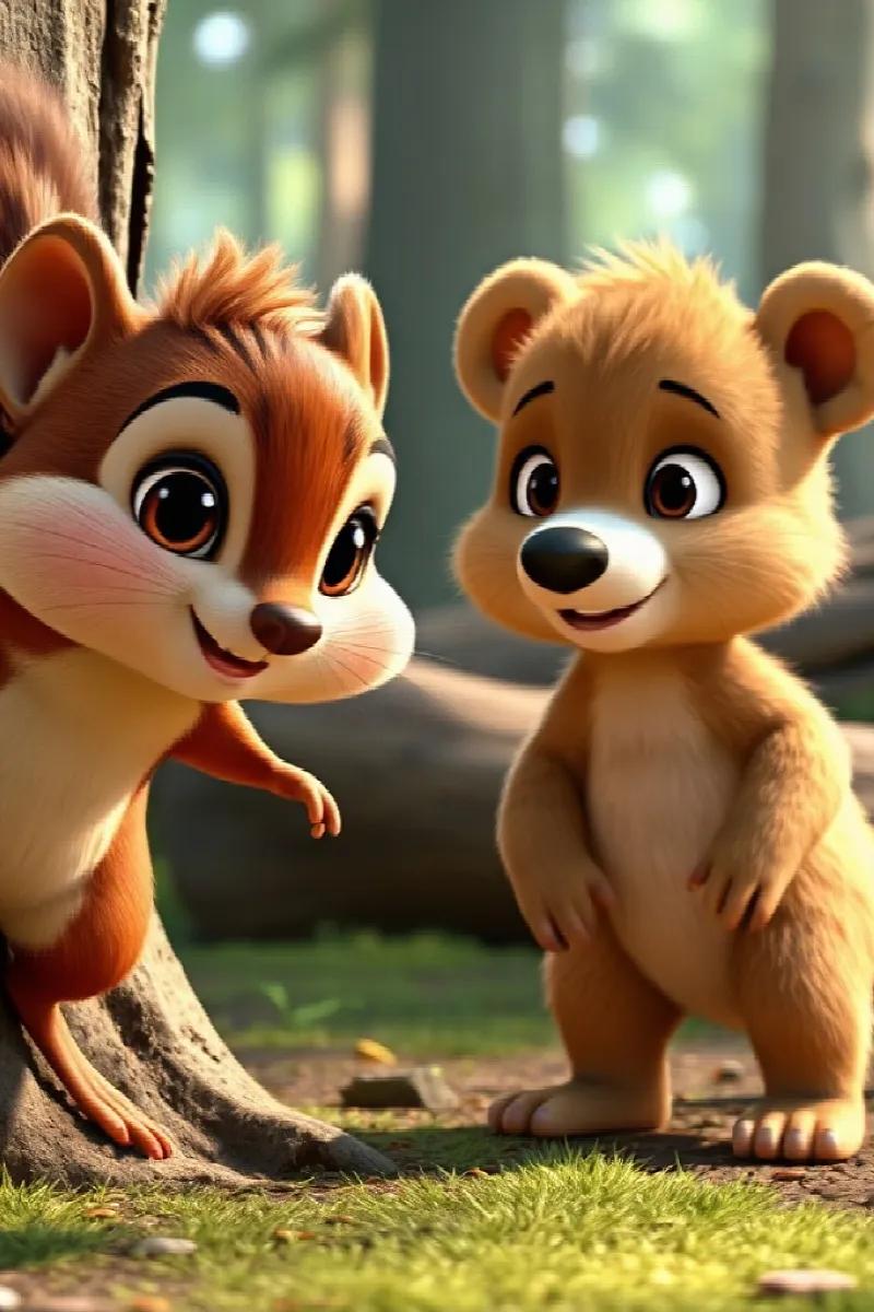 Picture 3 from the tale The Little Bear's Friend