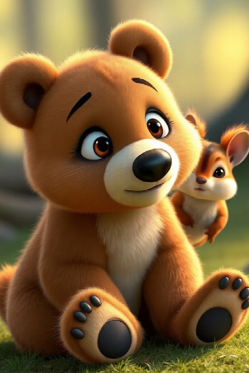 Picture 4 from the tale The Little Bear's Friend