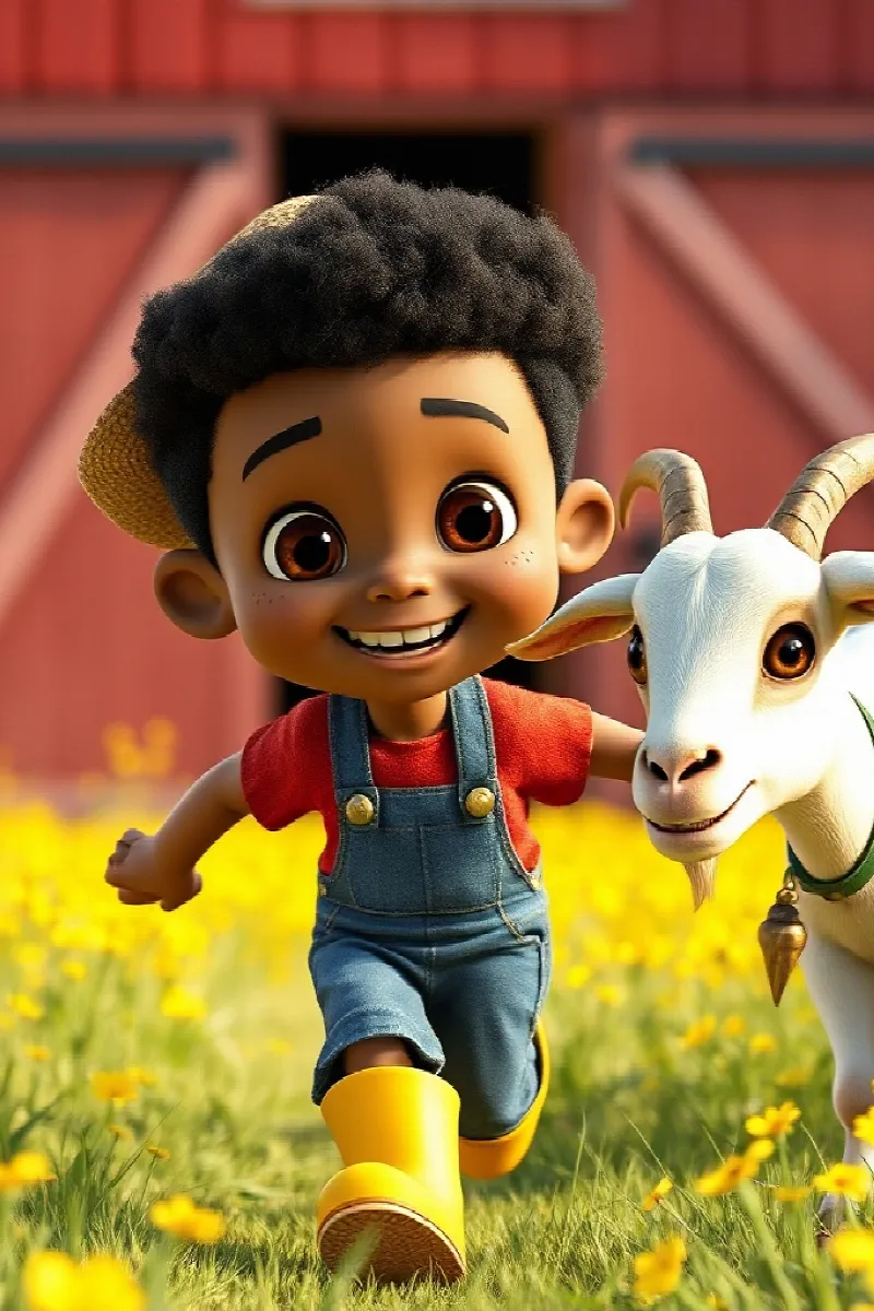 Picture 1 from the tale The Boy and the Goat