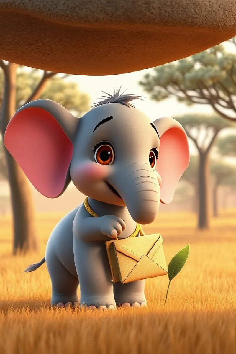 Picture 1 from the tale The Elephant's Secret Letter