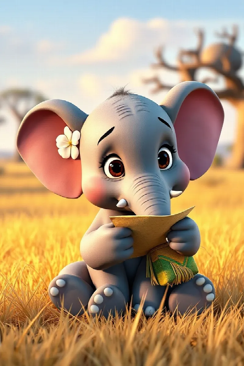 Picture 2 from the tale The Elephant's Secret Letter