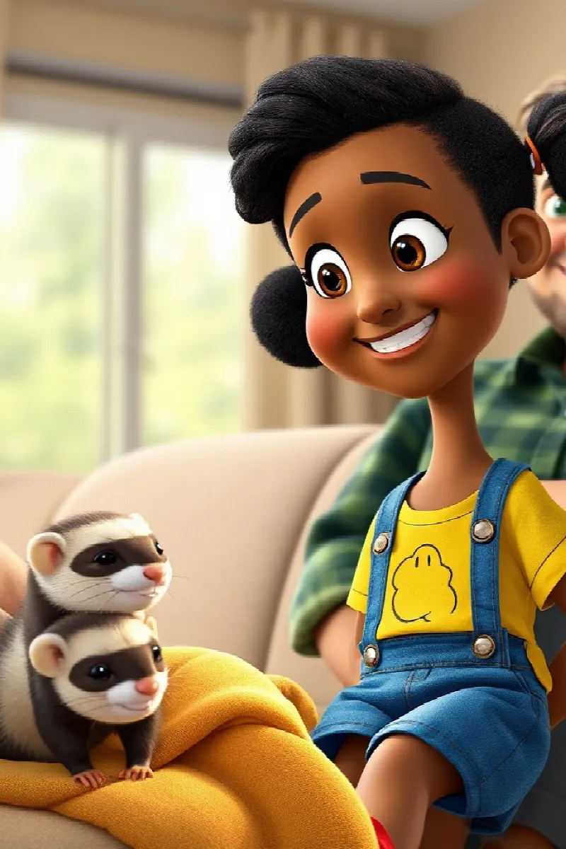 Picture 4 from the tale The Girl and the Ferret