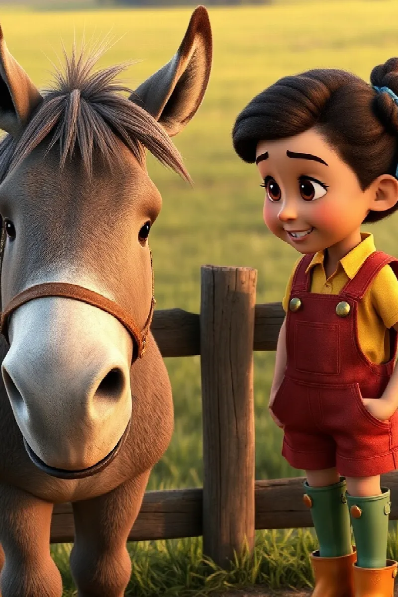 Picture 3 from the tale The Girl and the Friendly Mule