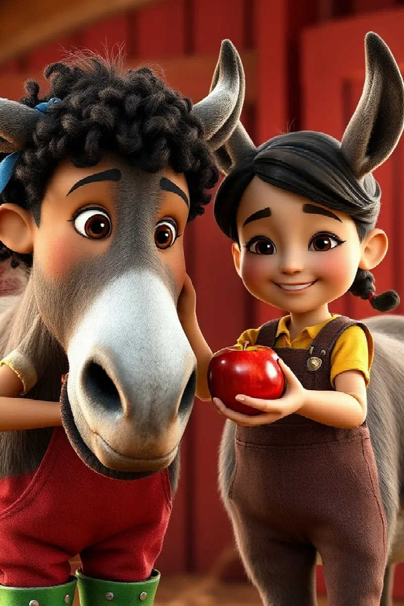 Picture 4 from the tale The Girl and the Friendly Mule