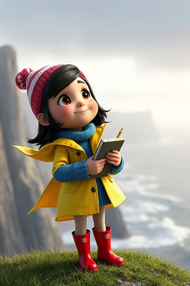 Picture 1 from the tale The Girl and the Puffin