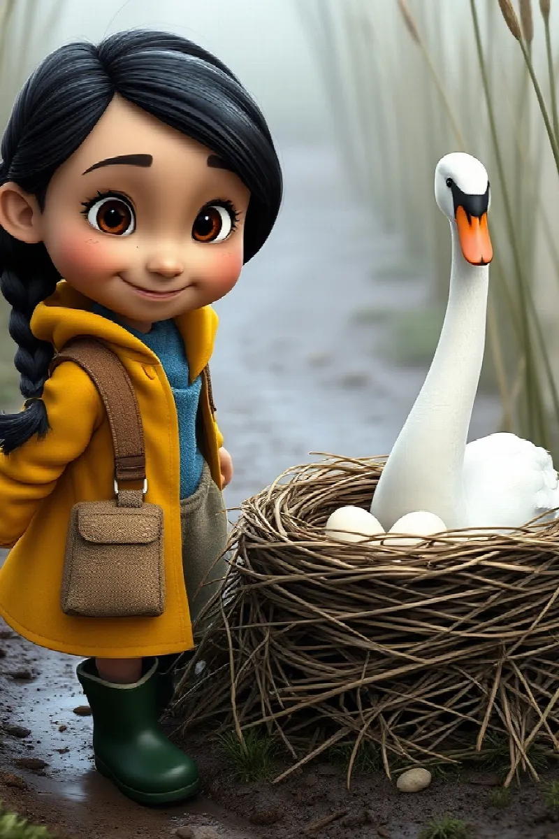 Picture 2 from the tale The Girl and the Swan Lake