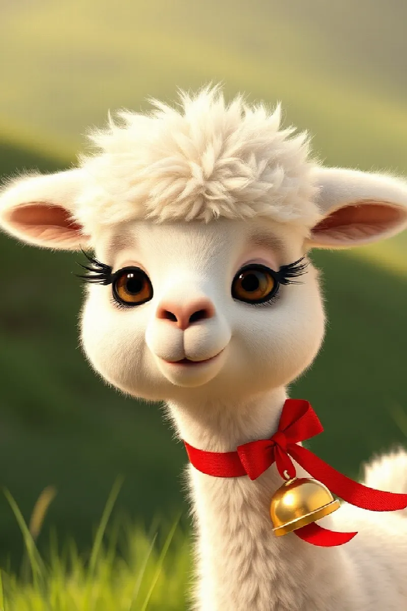 Picture 1 from the tale The Little Alpaca's Bell