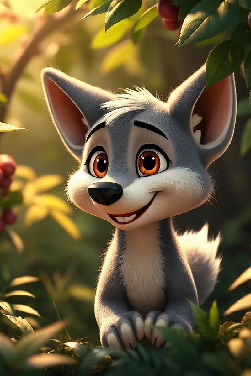 Picture 1 from the tale The Little Wolf's Friend