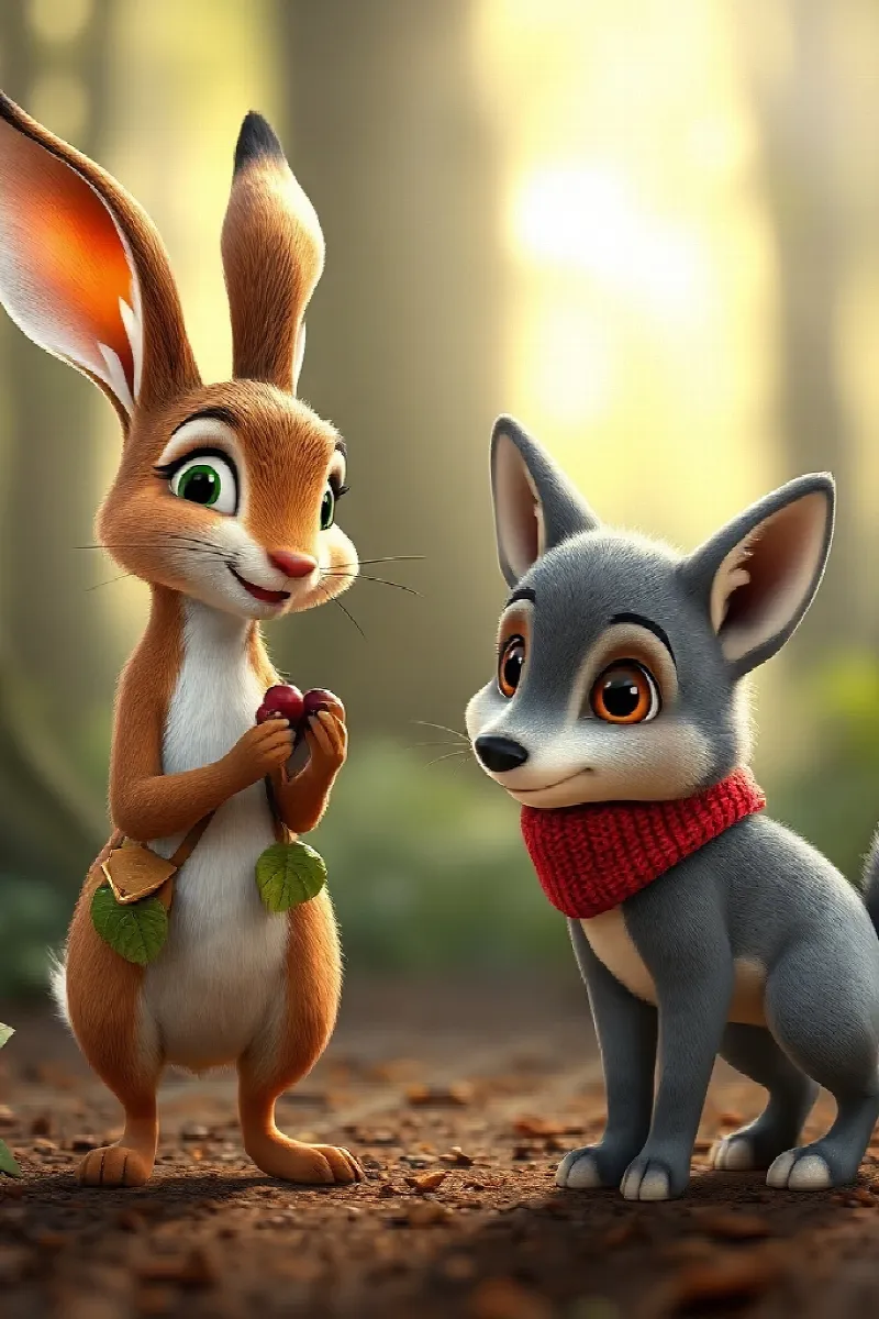 Picture 3 from the tale The Little Wolf's Friend