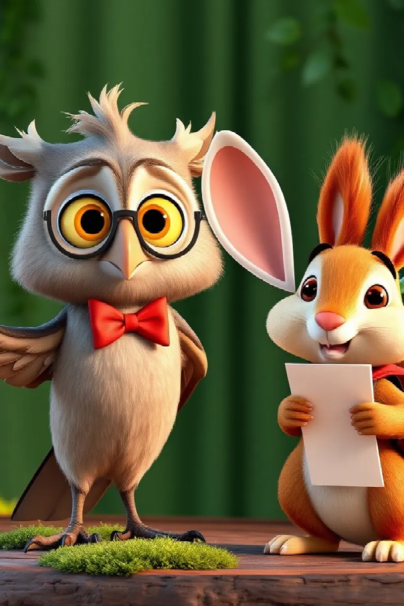 Picture 3 from the tale The Rabbit's Paper Crown