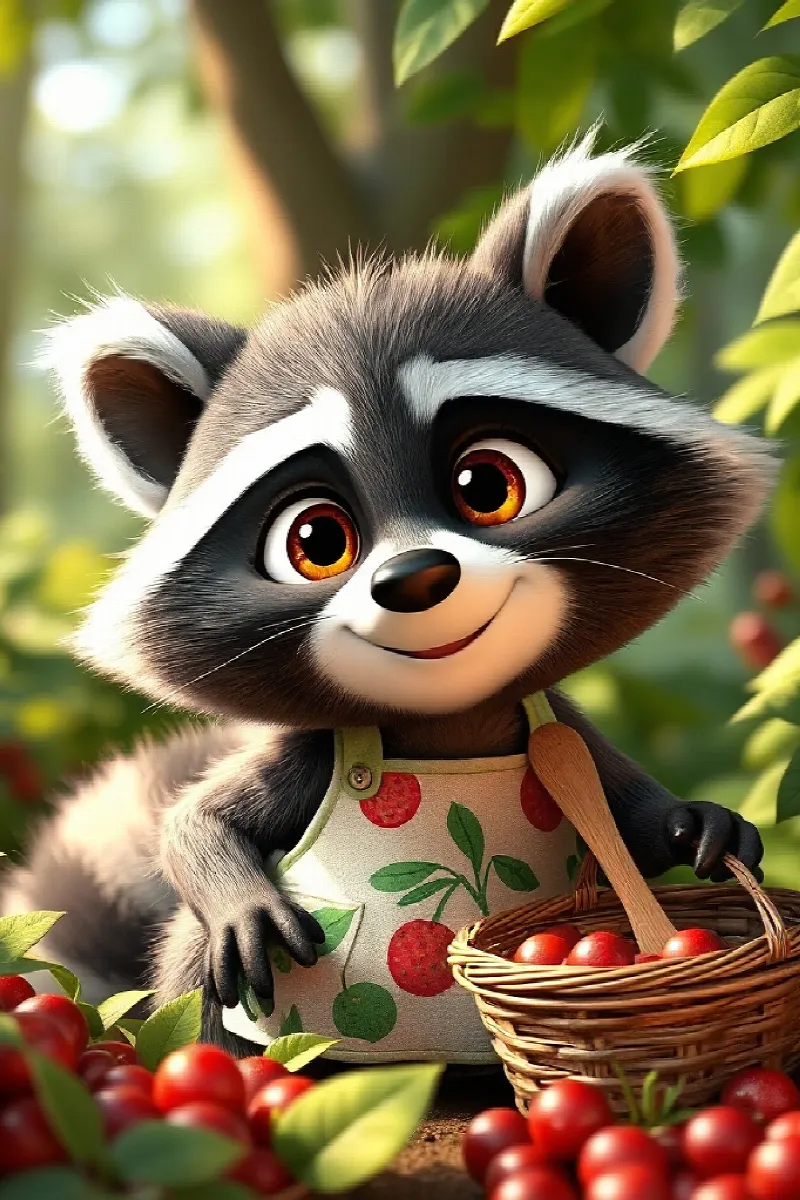 Picture 1 from the tale The Raccoon's Recipe