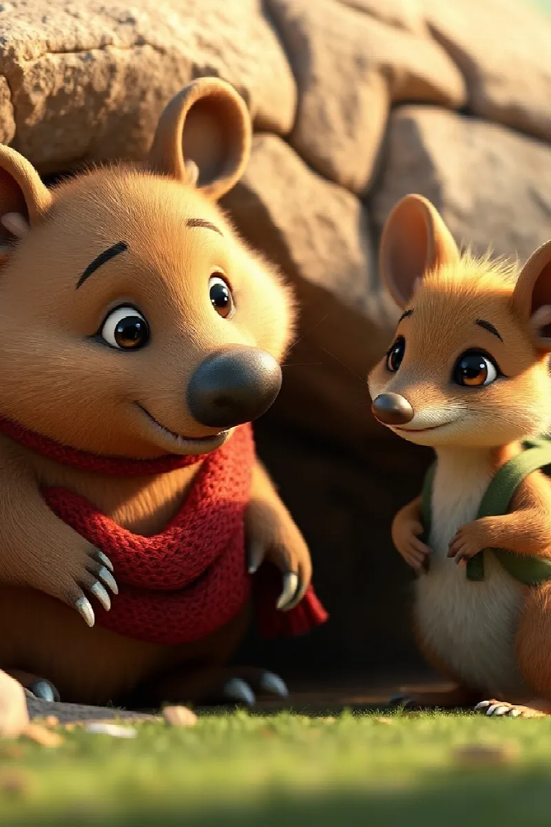 Picture 3 from the tale The Wombat's Secret Door