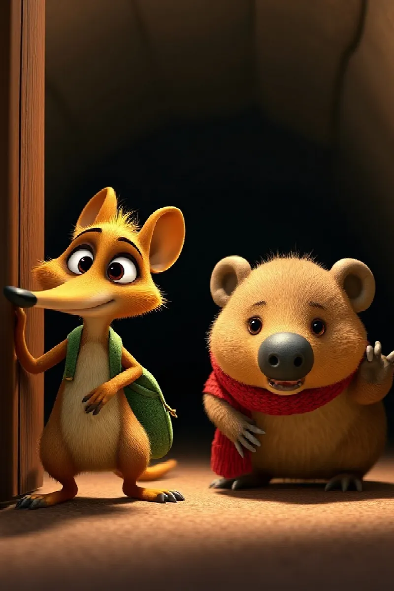 Picture 4 from the tale The Wombat's Secret Door