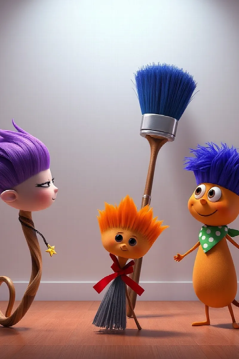 Picture 3 from the tale The Dancing Paintbrushes