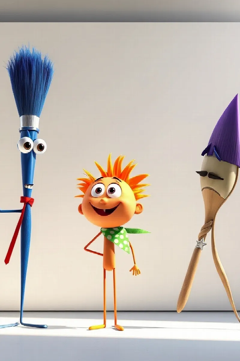 Picture 4 from the tale The Dancing Paintbrushes