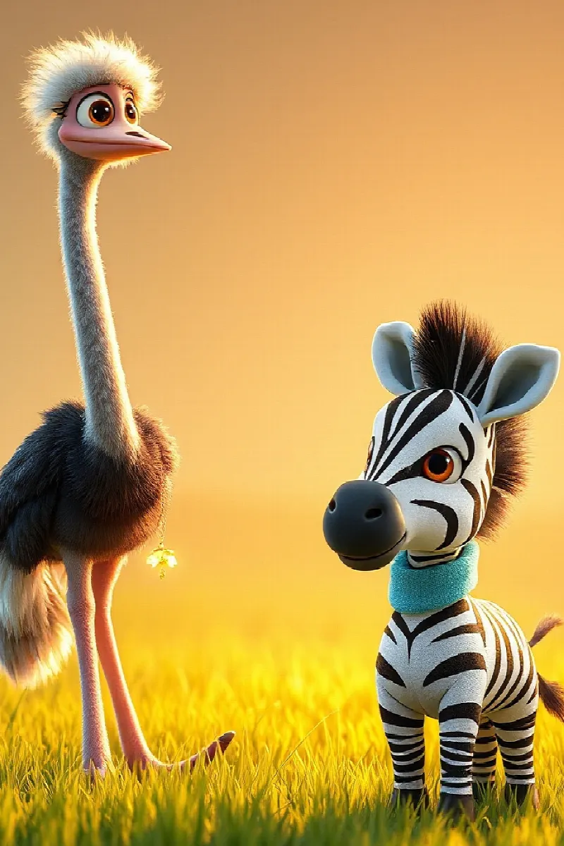 Picture 2 from the tale The Little Zebra's Secret