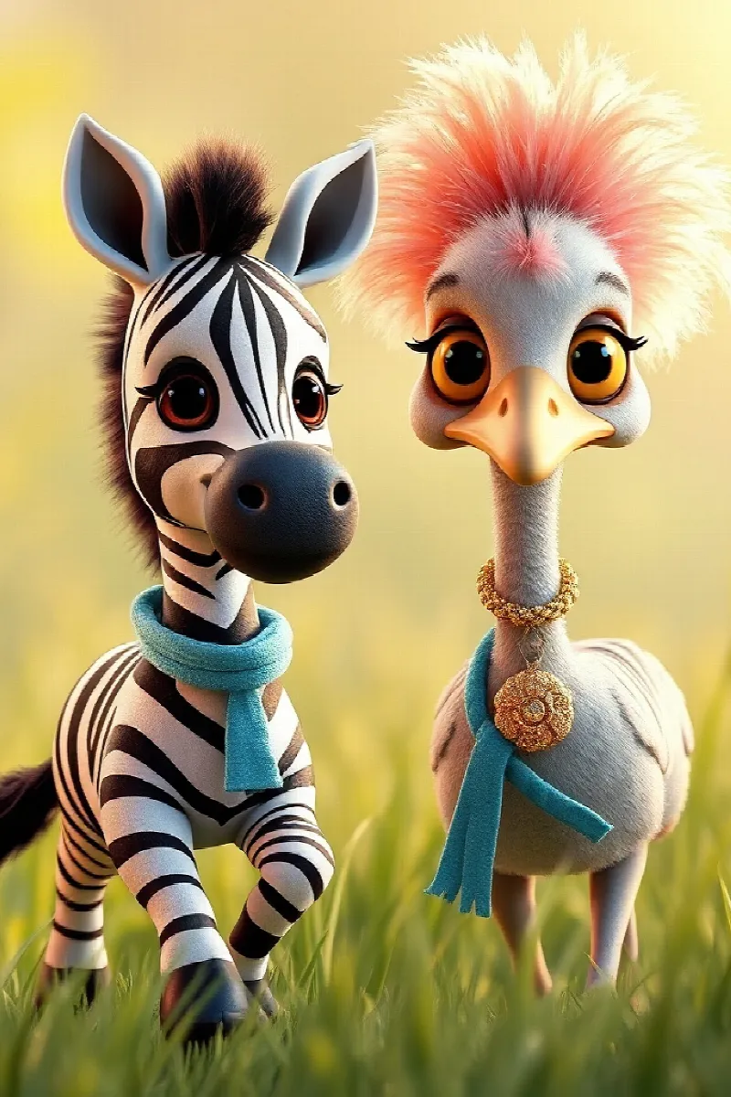 Picture 4 from the tale The Little Zebra's Secret