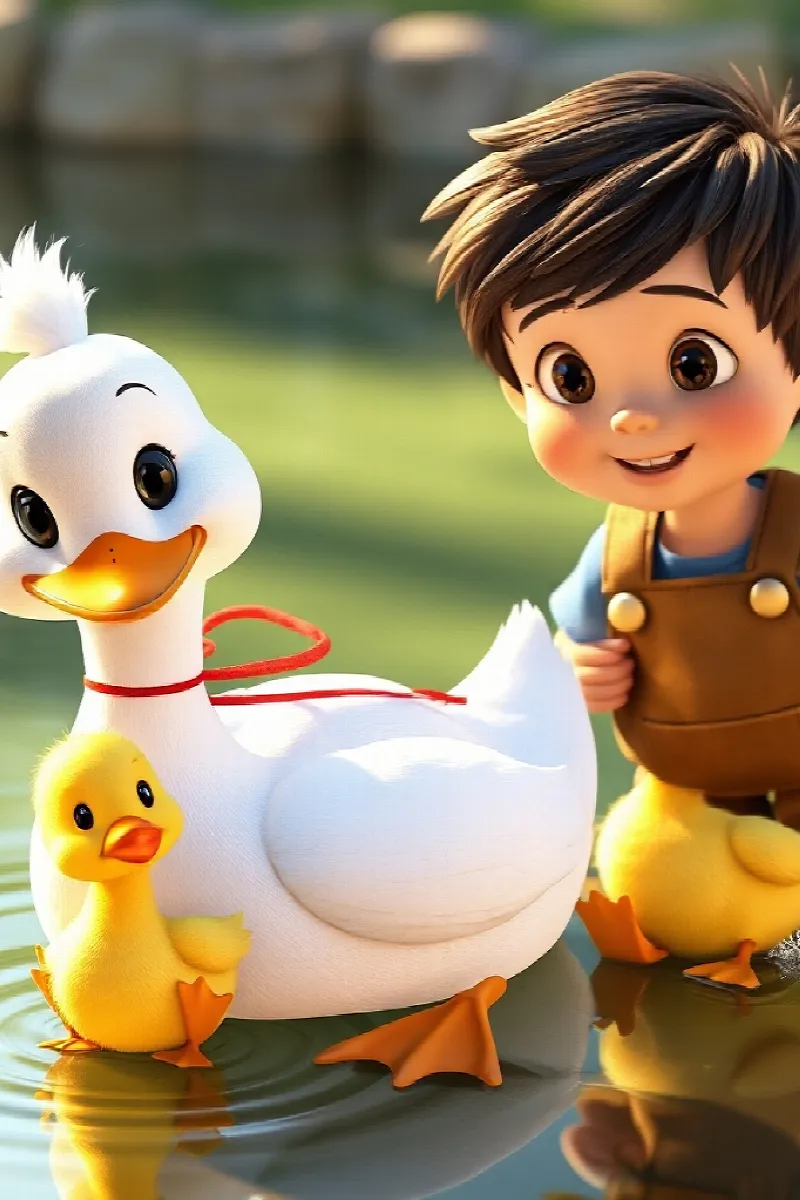 Picture 2 from the tale The Boy and the Farm Ducks