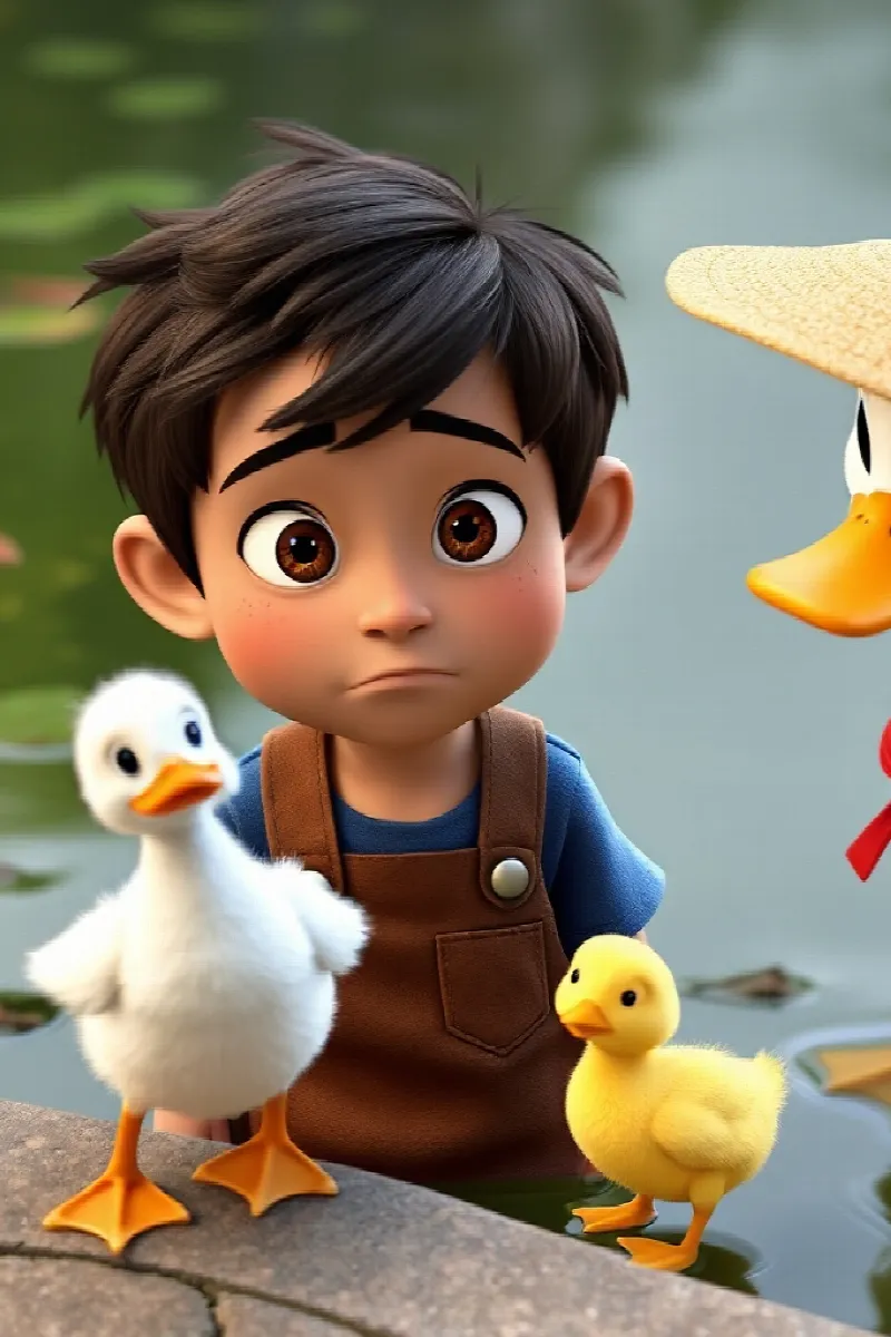 Picture 4 from the tale The Boy and the Farm Ducks