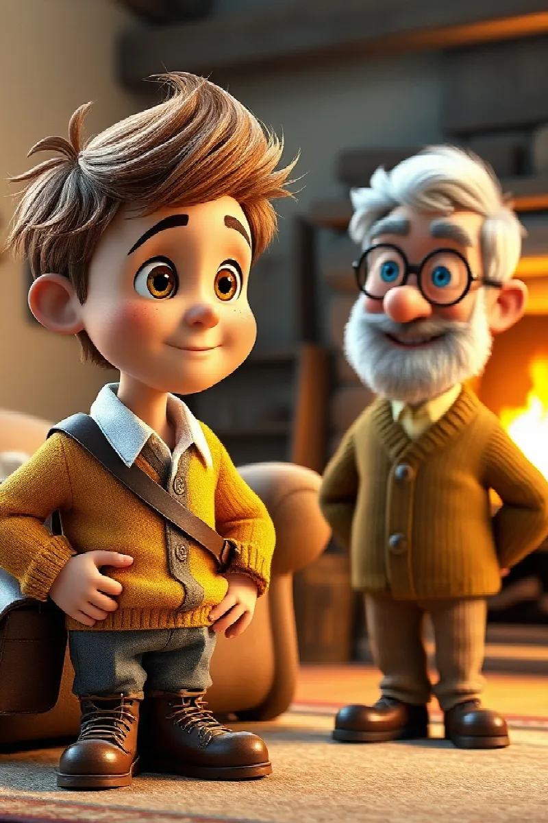 Picture 3 from the tale The Boy and the Kingfisher