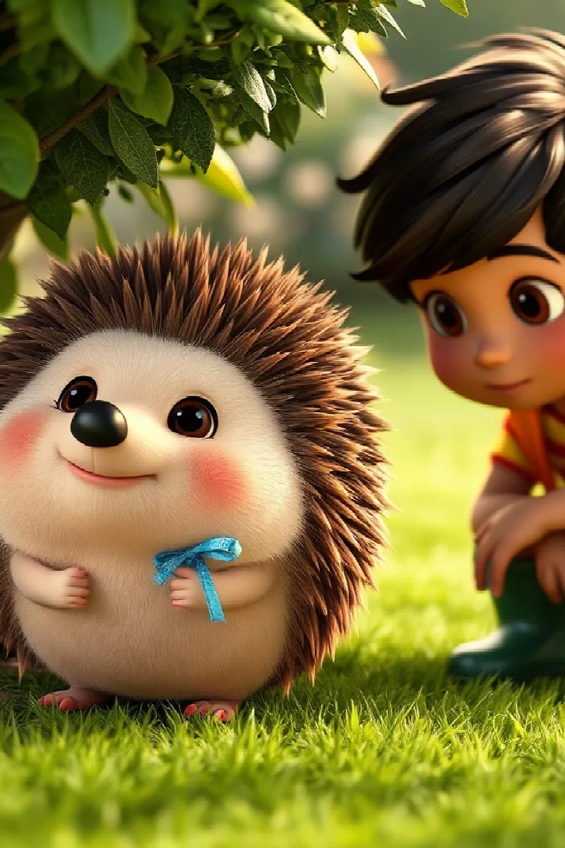 Picture 3 from the tale The Boy and the Little Hedgehog