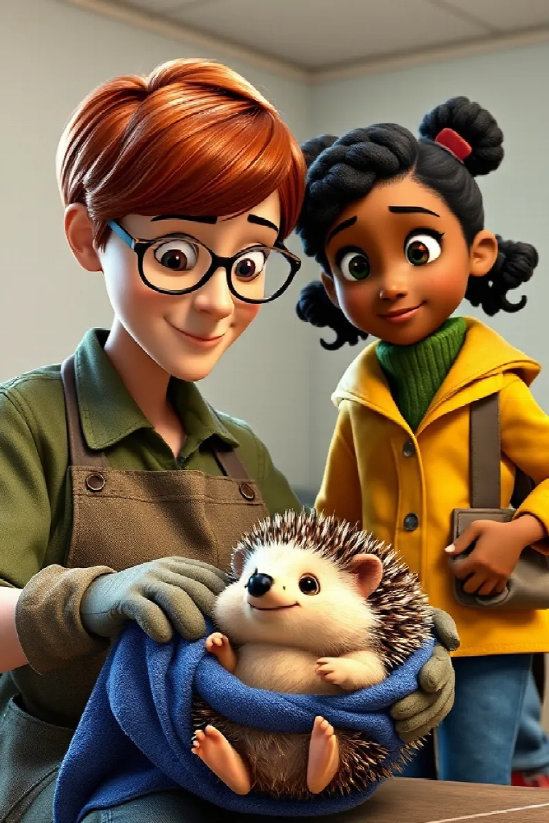 Picture 4 from the tale The Girl and the Hedgehog Rescue