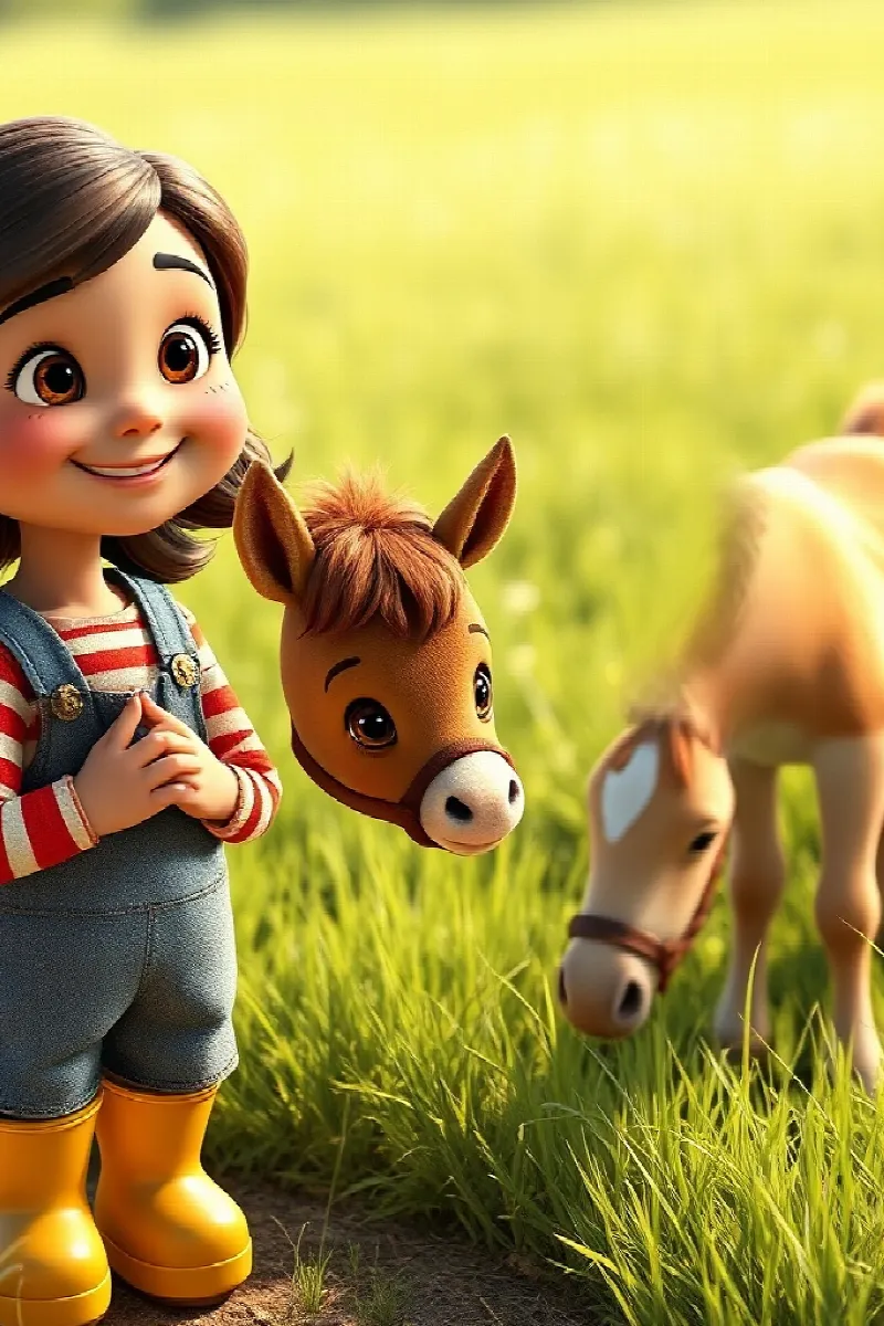 Picture 2 from the tale The Girl and the Little Pony