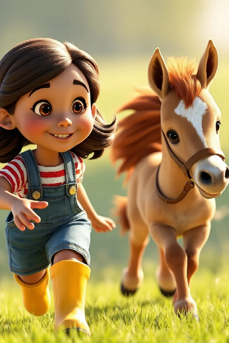Picture 3 from the tale The Girl and the Little Pony