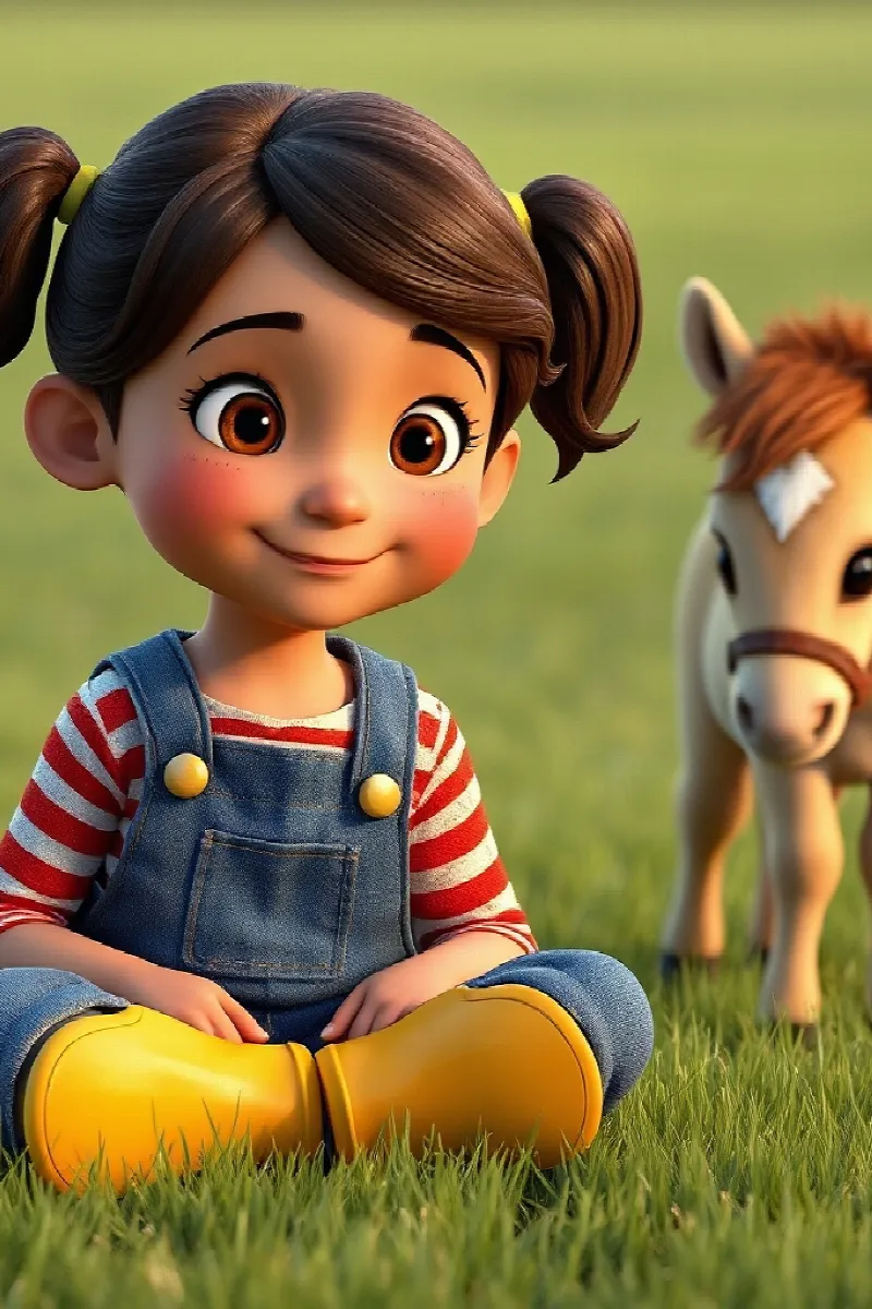 Picture 4 from the tale The Girl and the Little Pony
