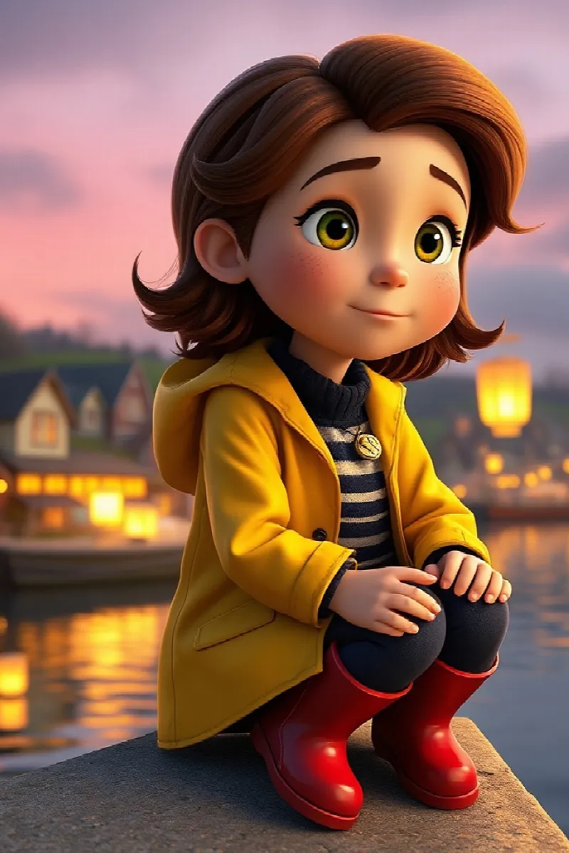 Picture 1 from the tale The Harbor of Paper Lanterns