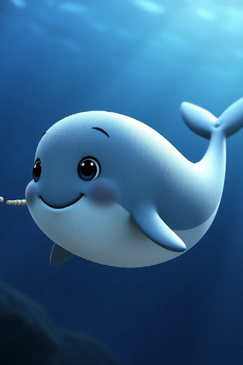 Picture 2 from the tale The Little Narwhal's Bell