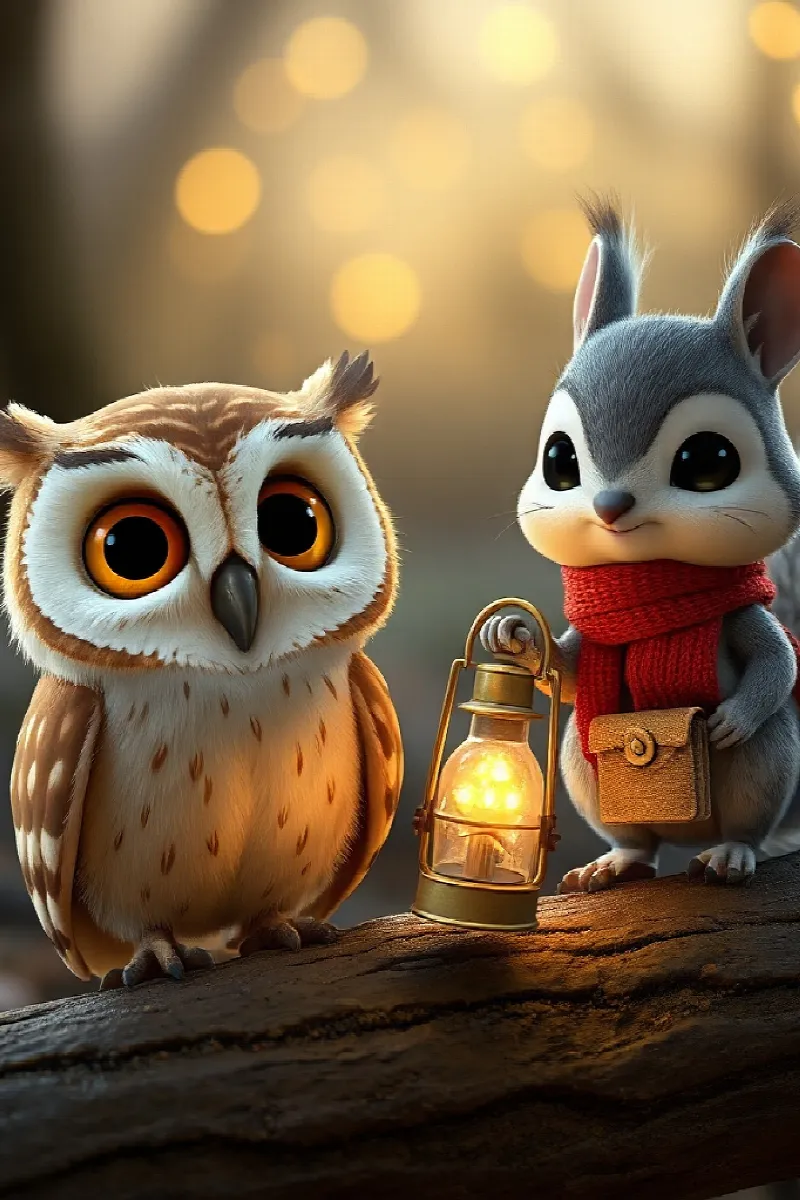 Picture 3 from the tale The Little Owl's Lantern