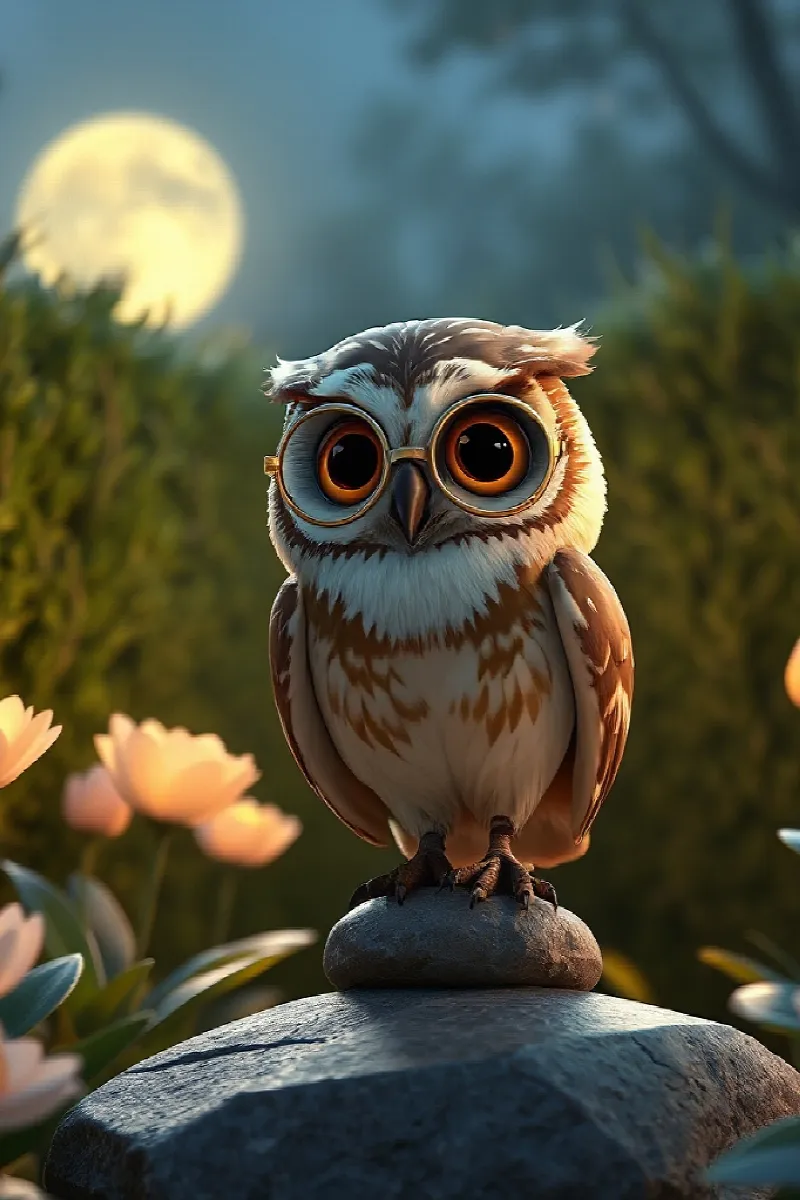 Picture 2 from the tale The Owl's Secret Garden