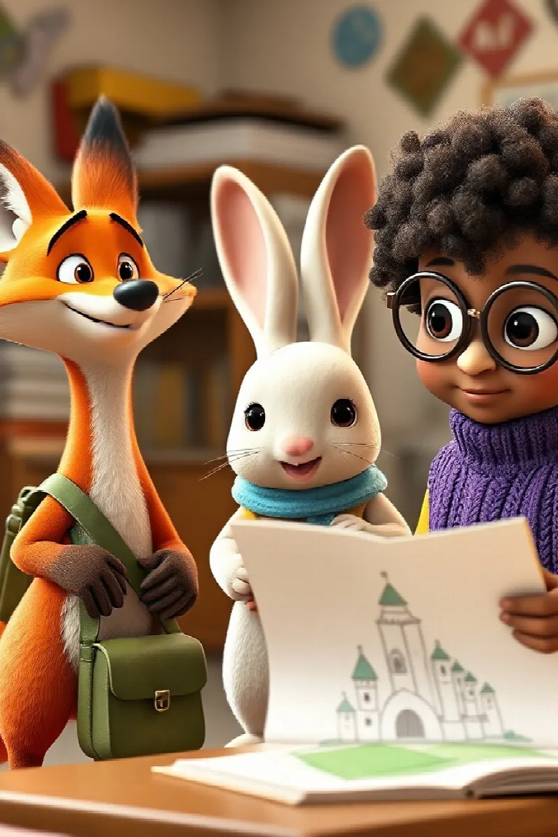 Picture 4 from the tale The Talking Animal School