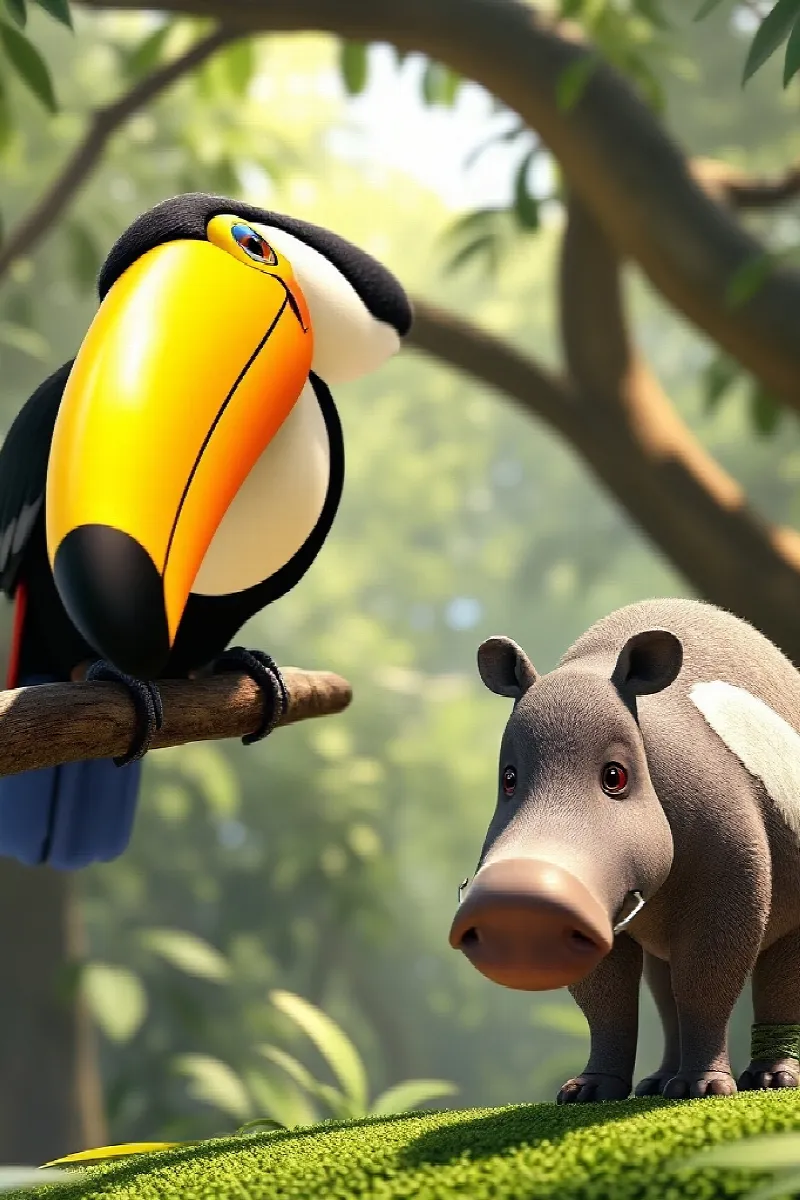 Tapir ve Tukan masalından 2. resim
